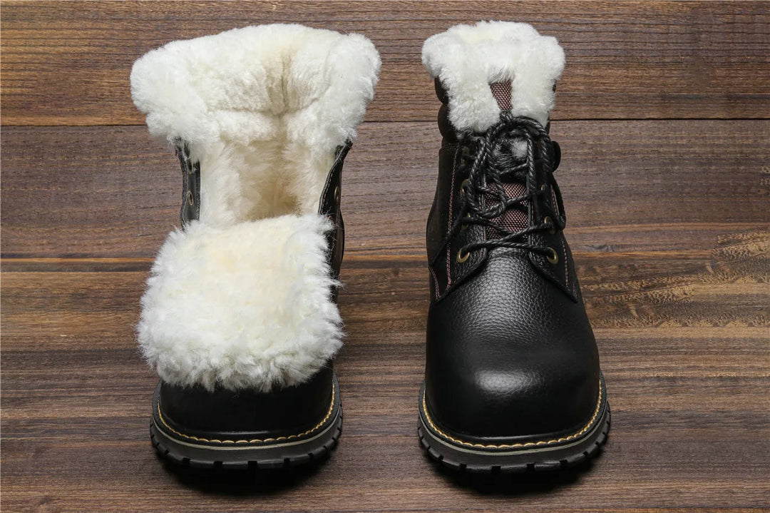 Bequeme Schneestiefel Herren, mit Schnürung, für optimale Passform.