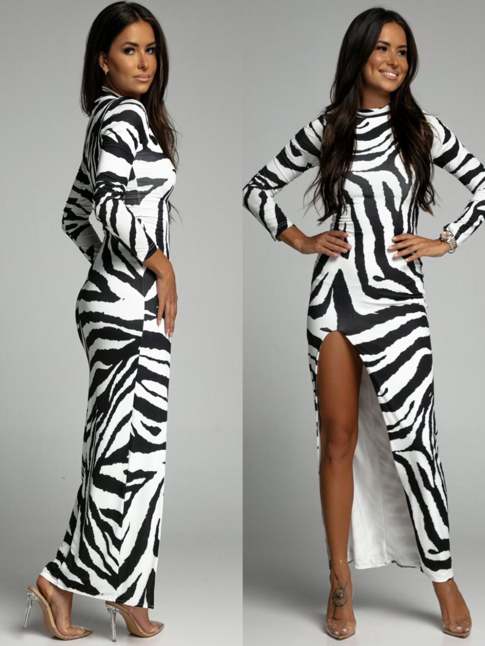 Modernes figurbetontes Damen Langarmkleid in Trendfarbe, schickes Modekleid für stilvolle Auftritte.