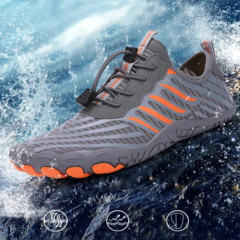 Leichte Slip-On Wasserschuhe für Herren, atmungsaktiv, perfekt für Strand, Schwimmen & Freizeit.