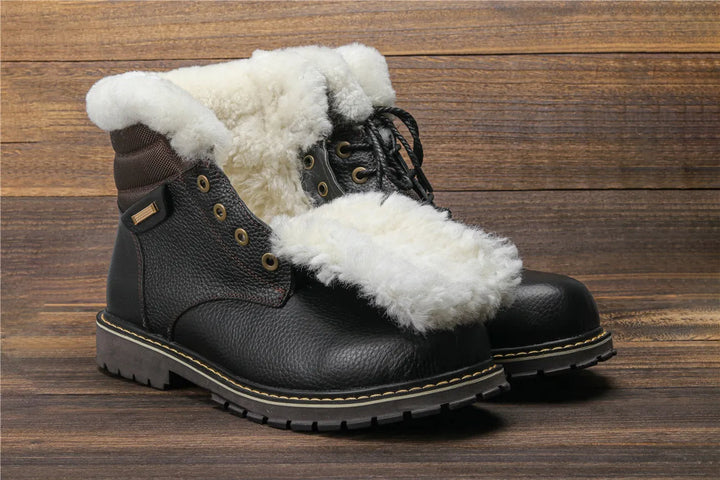 Herren Winterstiefel, atmungsaktives Material, verhindert Schwitzen.