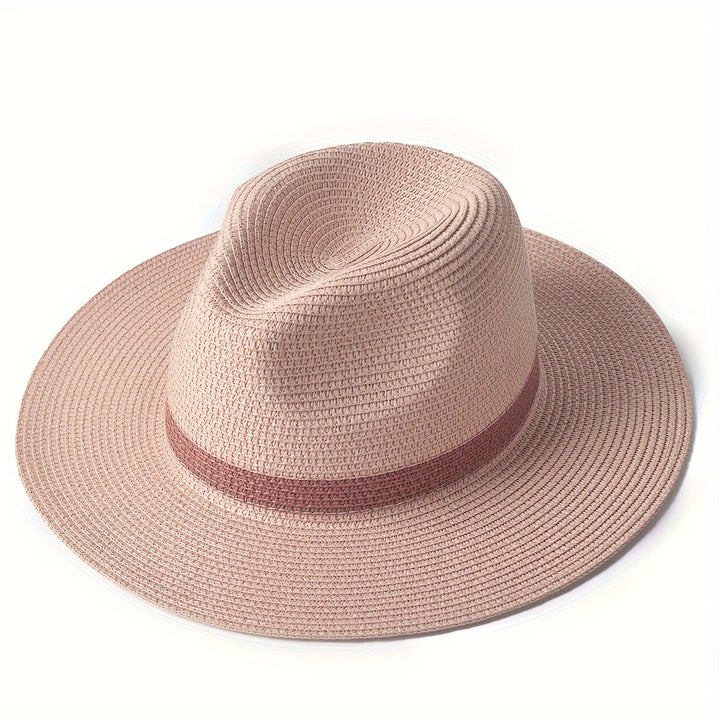 Eleganter Panama Sonnenhut mit breiter Krempe, optimaler UV-Schutz für Damen & Herren.