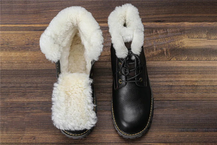 Winterliche Herren Stiefel, mit weichem Innenfutter, für kuschelige Wärme.