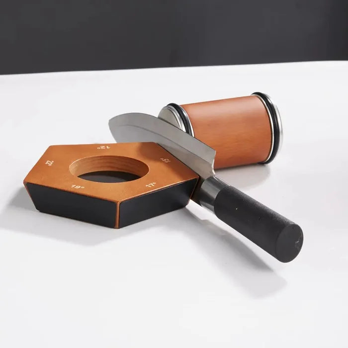 SharpRoll: Manueller Diamant-Rollmesserschärfer für rasiermesserscharfe Klingen. Perfekte Messerpflege.