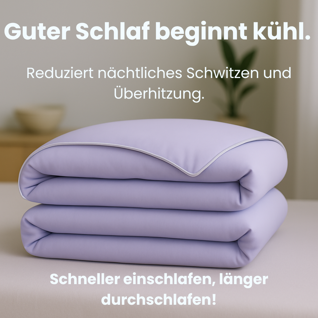 Die unisex Kühlungsdecke aus Eisseide ist eine luxuriöse Sommerdecke für erholsamen Schlaf.