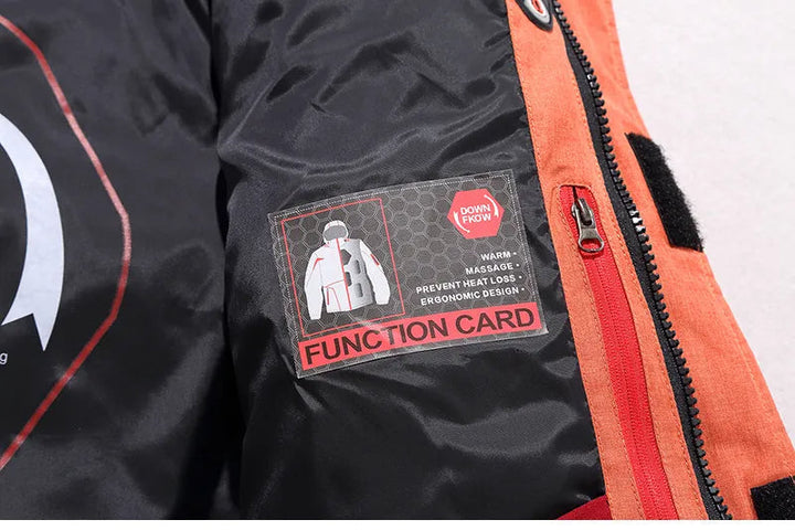 Vielseitige Herren Outdoor-Skijacke, thermo-isoliert, für Wintersport & Freizeit.
