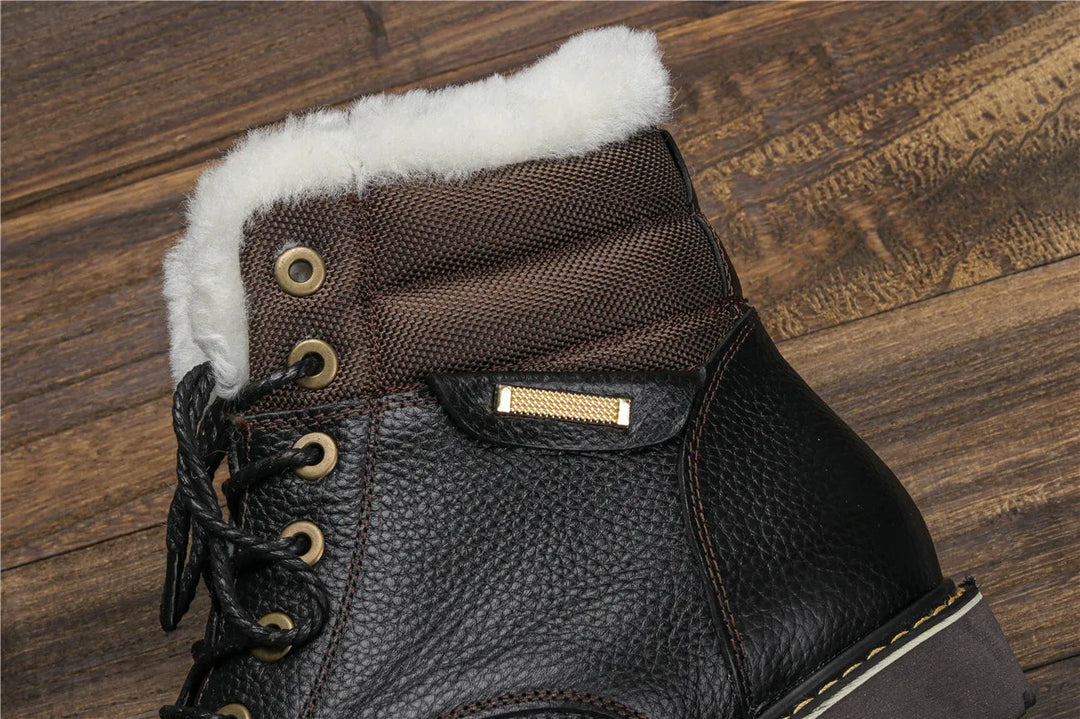 Herren Winterstiefel, mit Membran, wasserdicht und winddicht.