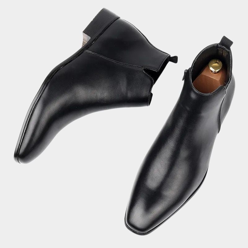 Elegante Retro-Herrenstiefel aus hochwertigem Leder, perfekt für klassische Looks & Komfort.