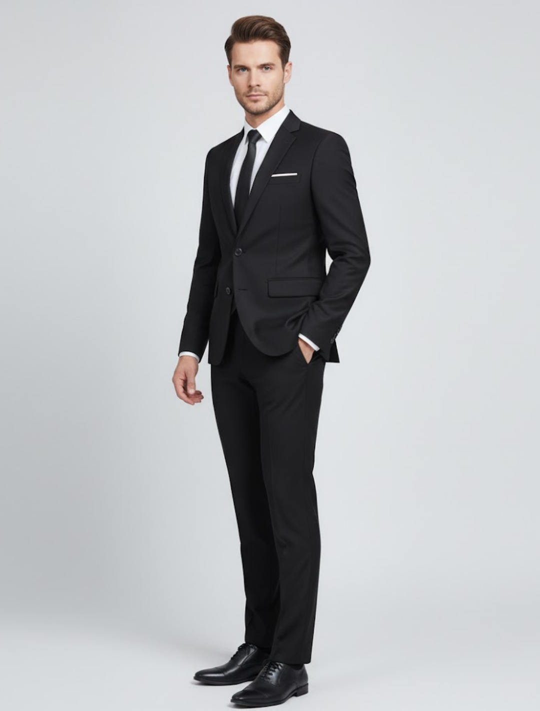 Stilvolles Herren Anzug Set für Frühling & Sommer. Zweiteiliger Slim Fit Anzug für elegante Auftritte in Business & Freizeit.