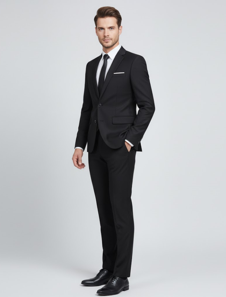 Stilvolles Herren Anzug Set für Frühling & Sommer. Zweiteiliger Slim Fit Anzug für elegante Auftritte in Business & Freizeit.