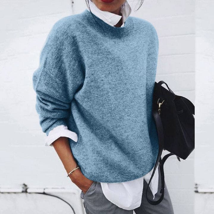 Damenpullover Elise aus weichem Kaschmir für maximalen Komfort. Ideales Oberteil für stilvolle Freizeit-Looks.