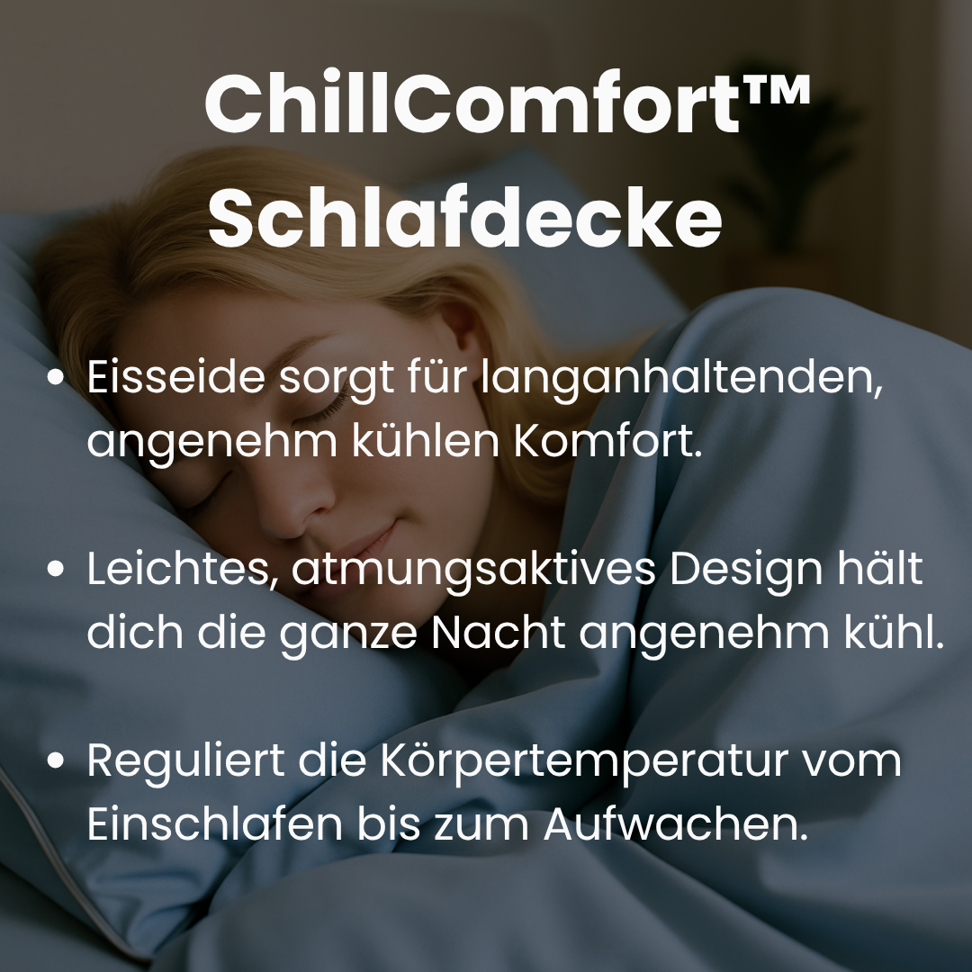 ChillComfort unisex Bettwaren: Eine kühlende Schlafdecke für entspannte & schweißfreie Nächte.