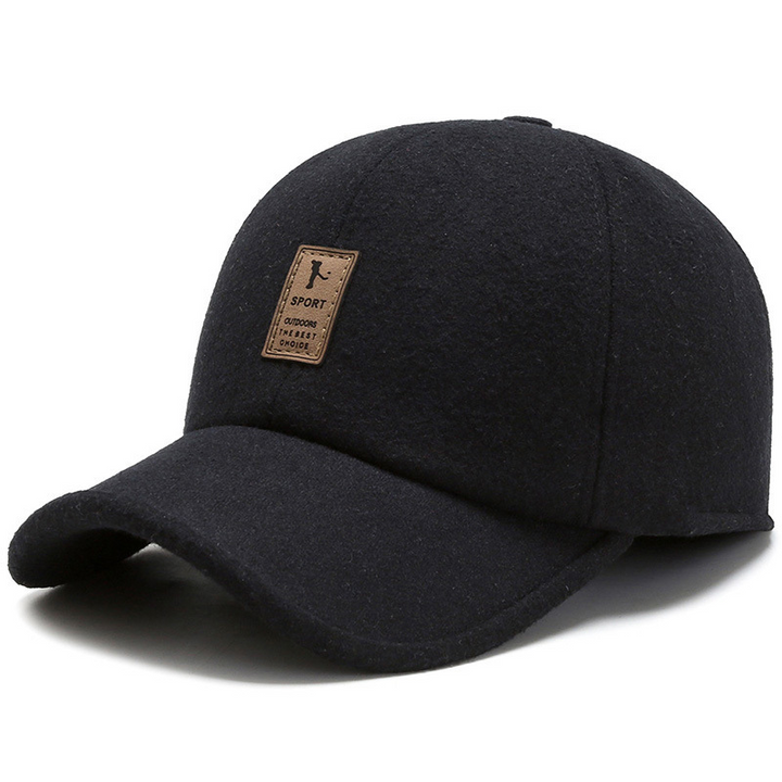 Bequeme Unisex Strick-Baseballcap in Khaki, gestrickt. Warm für Herbst & Winter. Stilvolle Kopfbedeckung für jeden Tag.