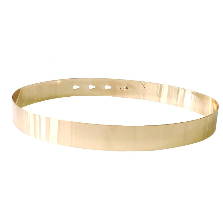 Goldener Vintage Tellergürtel für Damen, verstellbar, betont die Taille elegant.