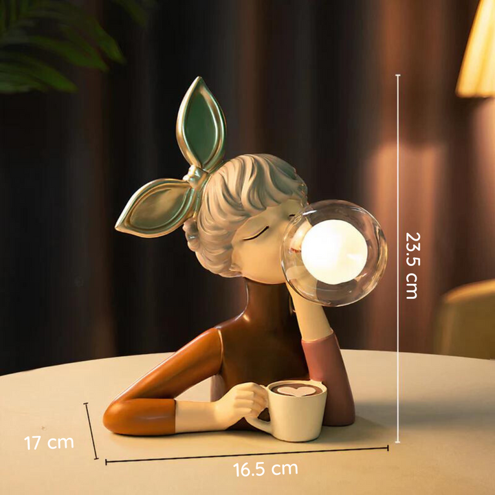 Vielseitige Tischlampe für Wohnzimmer, Schlafzimmer oder Büro; warmweißes Licht.