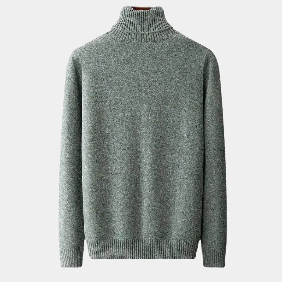 Klassischer Herren Rollkragenpullover in moderner Passform, ideal für Business und Freizeitkleidung.