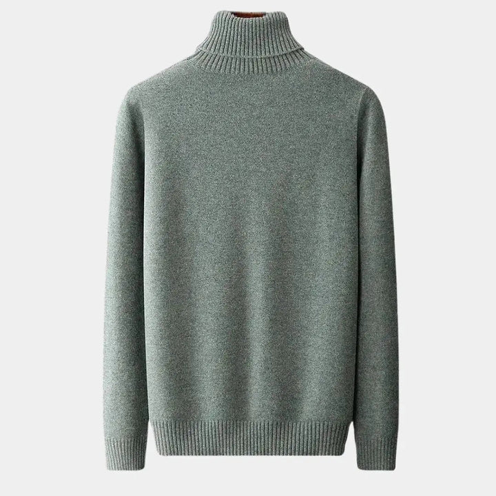 Klassischer Herren Rollkragenpullover in moderner Passform, ideal für Business und Freizeitkleidung.
