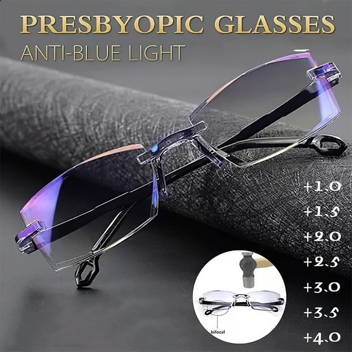 Komfortable Anti-Blaulicht-Lesebrille für Herren & Damen, multifokal, für klare Sicht.