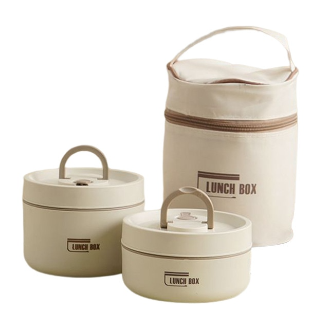 Flexibles Lunchbox-System: Isolierte Edelstahl-Box mit vielseitiger Tragetasche für jede Gelegenheit.