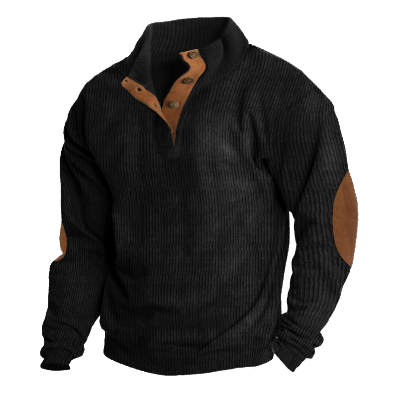 Hochwertiger Herren Outdoor Pullover, warm & robust. Ideal für Winterwanderungen & Freizeit im Freien.