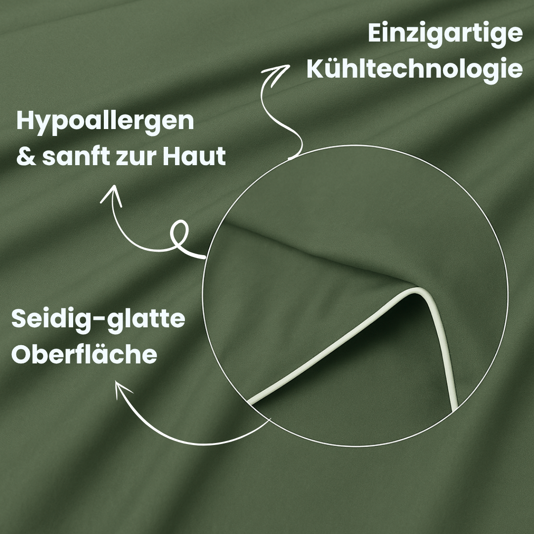 Komfortable Eisseide-Schlafdecke, unisex, hält Sie kühl & frisch durch heiße Sommernächte.