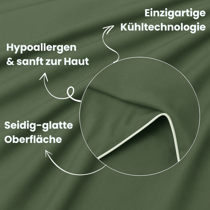 Komfortable Eisseide-Schlafdecke, unisex, hält Sie kühl & frisch durch heiße Sommernächte.
