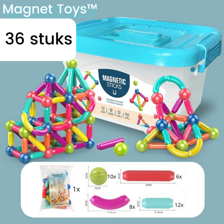 Magnetische Bausteine als ideales Geschenk für Kinder ab 2 Jahren, unterstützt Spielspaß und Entwicklung.