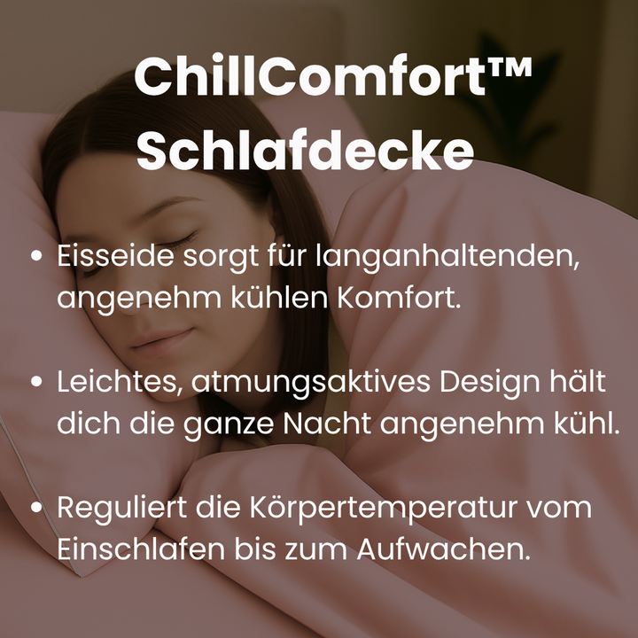 Die unisex Eisseide-Decke ist eine kühlende Schlafdecke für Komfort & schweißfreie Nächte.