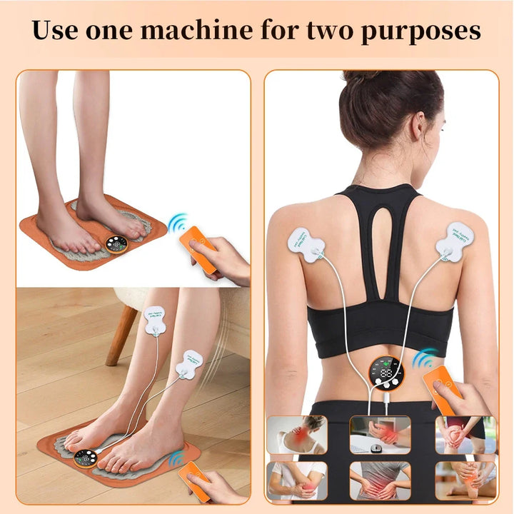 Ergonomisches 3D Fußmassagegerät zur Förderung der Durchblutung und Entlastung müder Füße.