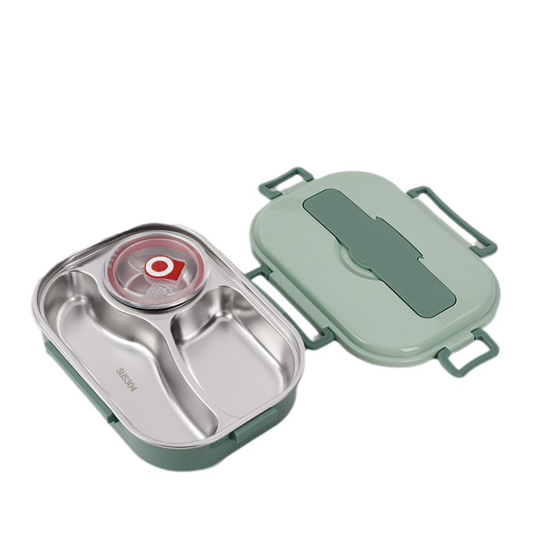 Vielseitige Edelstahl-Thermo-Lunchbox für Büro, Schule & Outdoor-Abenteuer, immer frisch.