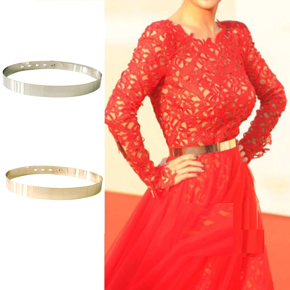 Eleganter Damen Vintage Tellergürtel, verstellbar, perfekt für stilvolle Outfits.