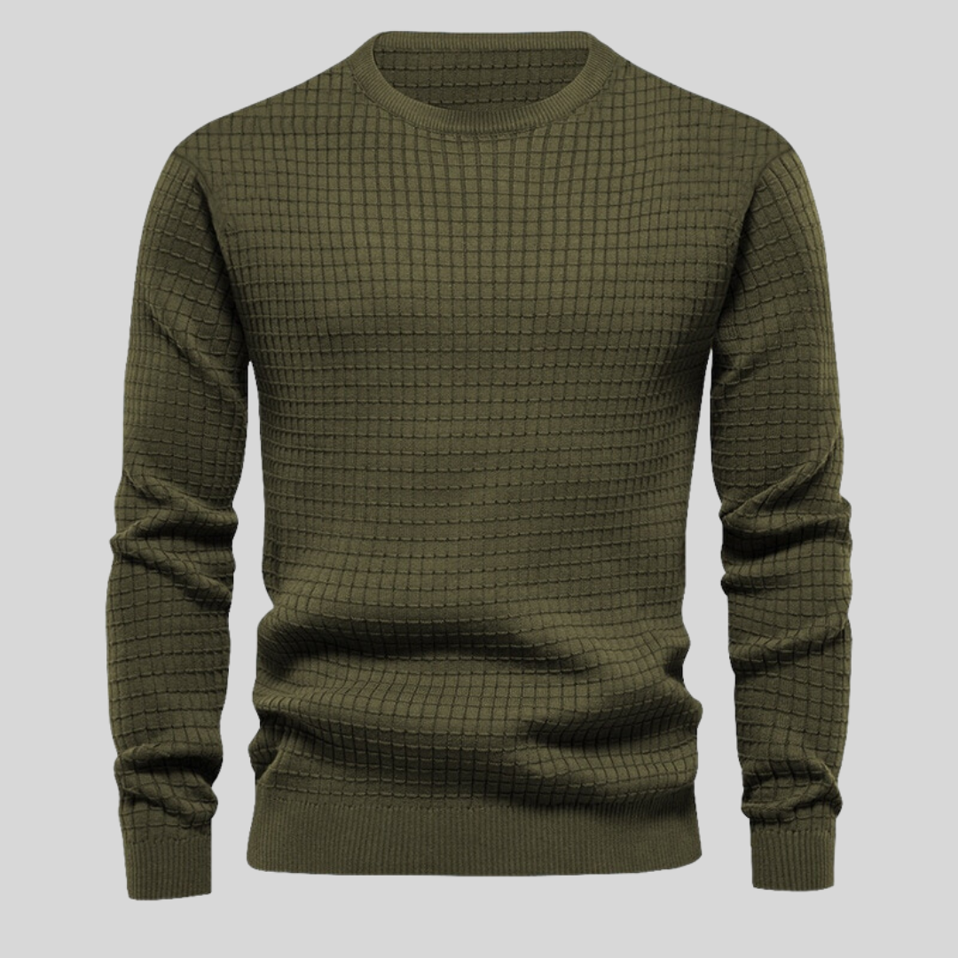 Vielseitiger Herren Basic Rundhals-Pullover, ideal zum Schichten. Bequemer Winterpullover für stilvolle Freizeit.