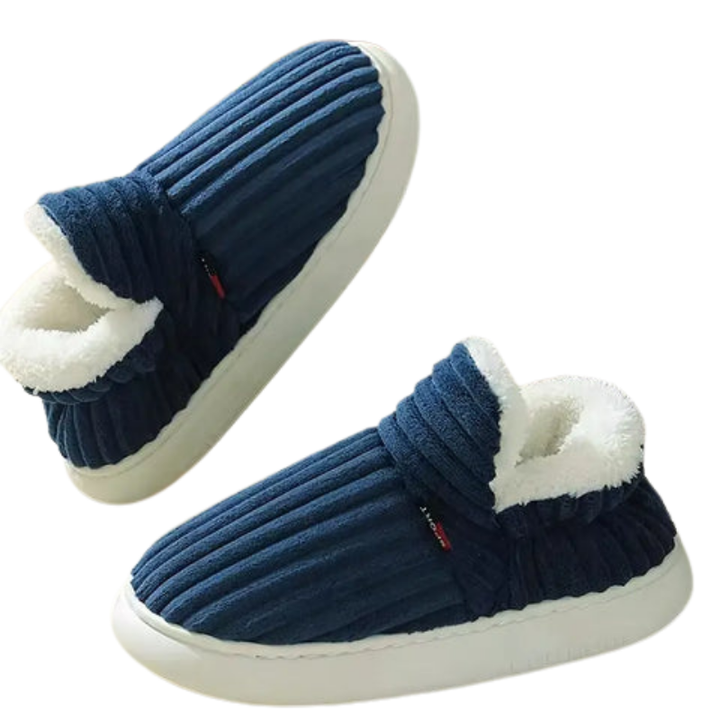 Elegante Damen Plüsch-Pantoffeln, warm und gemütlich, perfekte Home Schuhe für entspannte Stunden.