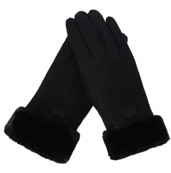 Damen-Touchscreen-Handschuhe für kalte Tage, warm gefüttert, elegant und sehr praktisch.