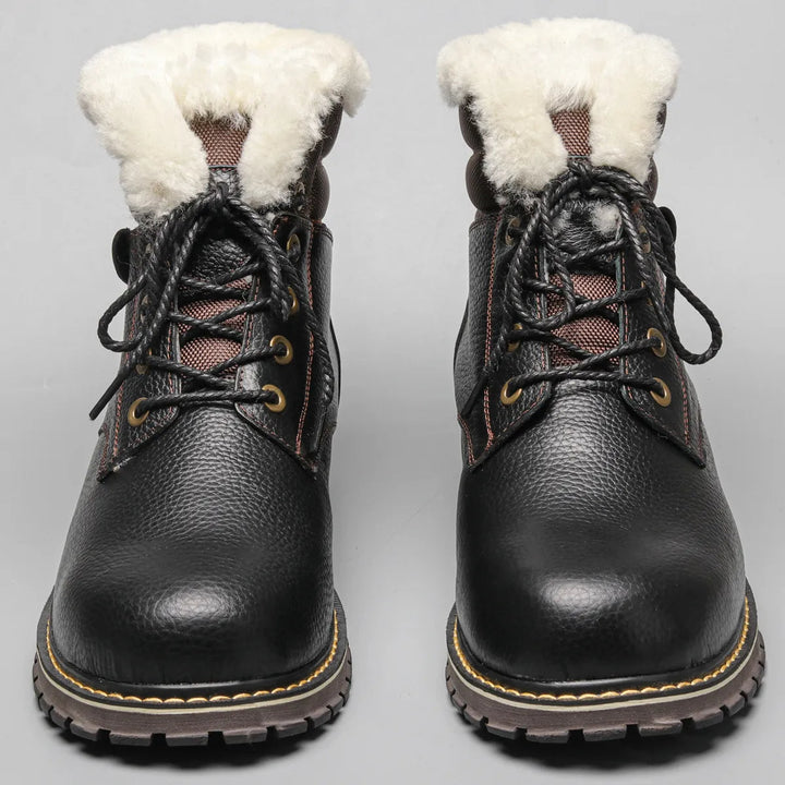 Warme Herren Stiefel, gefüttert, perfekt für Komfort bei kaltem Wetter.