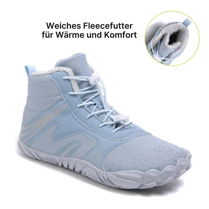 Babyblaue Barfußschuhe mit weichem Innenfutter