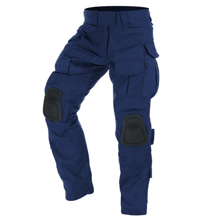 Modische Herren Cargohose mit Knieschutz, ideal für Freizeit, Wanderungen und manuelle Arbeit.