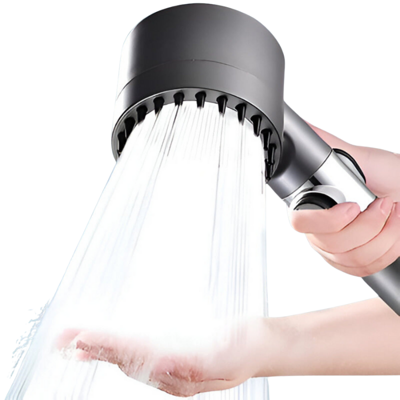 Hochdruck-Duschkopf mit Wasserfilter für reines, vitalisierendes Wasser. Erhöht den Wasserdruck & reduziert Chlor im Bad.