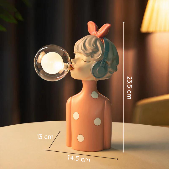 Handgefertigte Tischlampe als stilvolles Stimmungslicht. Vielseitige Dekoration für Wohnzimmer & Schlafzimmer.