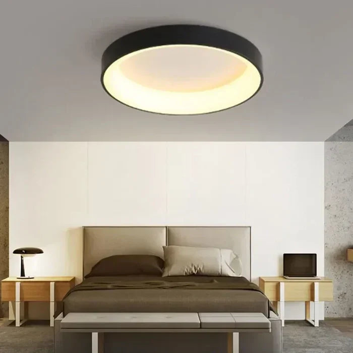 Elegante, energieeffiziente LED Deckenlampe mit nordischem Design für eine stilvolle Innenbeleuchtung.