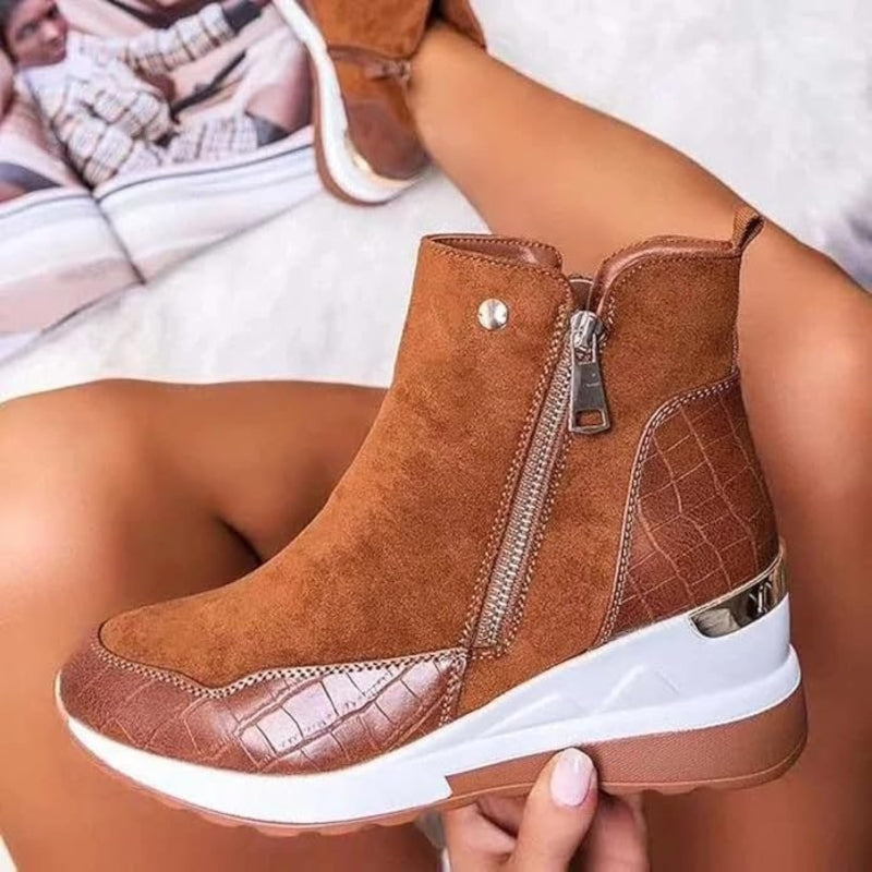 Hochwertige Leder Damenstiefeletten Emma, orthopädisch designed für optimalen Tragekomfort.