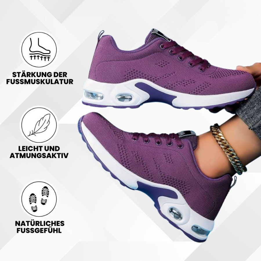 Leichte Damen-Komfortschuhe, atmungsaktiv, fördern gesunde Haltung & Wohlbefinden.