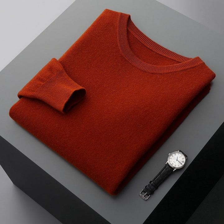 Weicher Herren Rundhals-Winterpullover, warm & gemütlich, ideal für Herbst und kalte Wintertage.