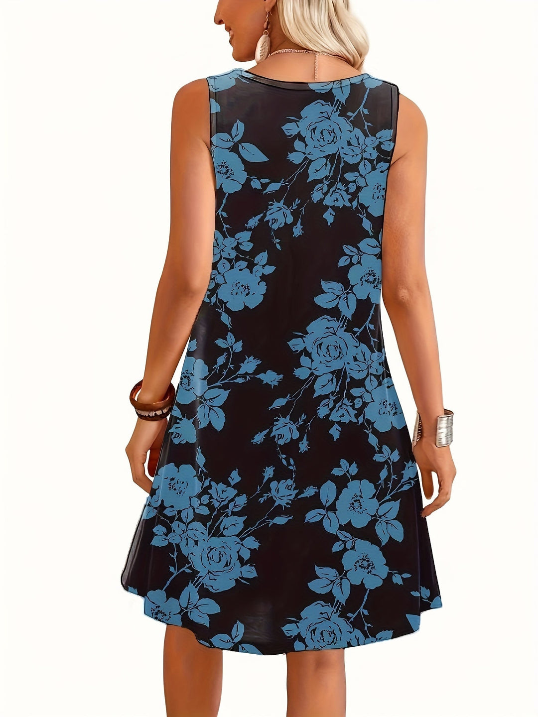 Trendiges Freizeitkleid mit Blumenmuster für Damen, komfortabel und stilvoll im Sommer.