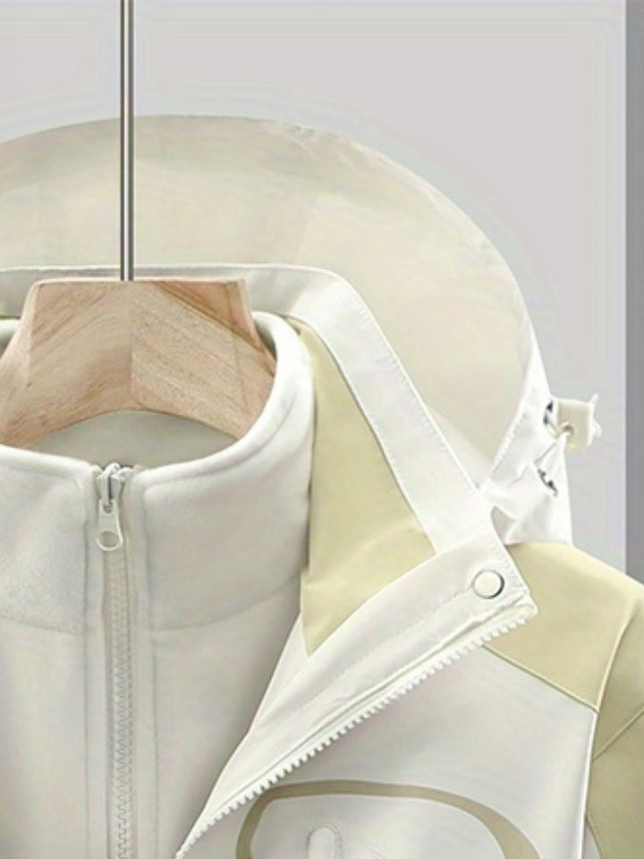 Wetterfeste Damen Funktionsjacke, 3-in-1 System. Winddicht & wasserdicht für Outdoor, Wandern & Winteraktivitäten.