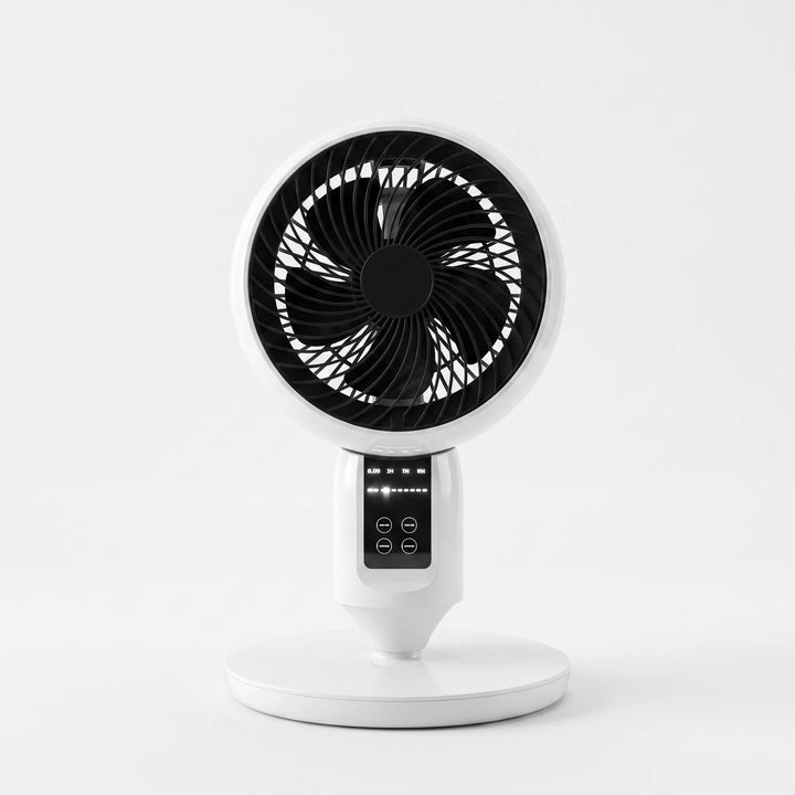 Standventilator für 3D-Zirkulation, leise Kühlung im Schlafzimmer & Homeoffice dank flexibler Höhe.