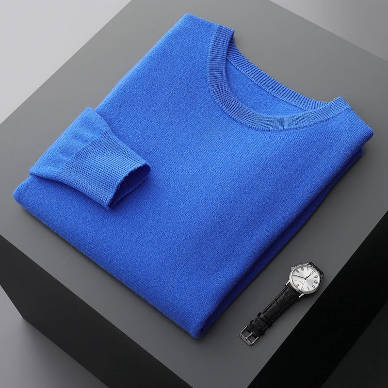 Komfortabler Herren Winterpullover mit Rundhals, locker, warm & vielseitig für Alltag und Freizeit.
