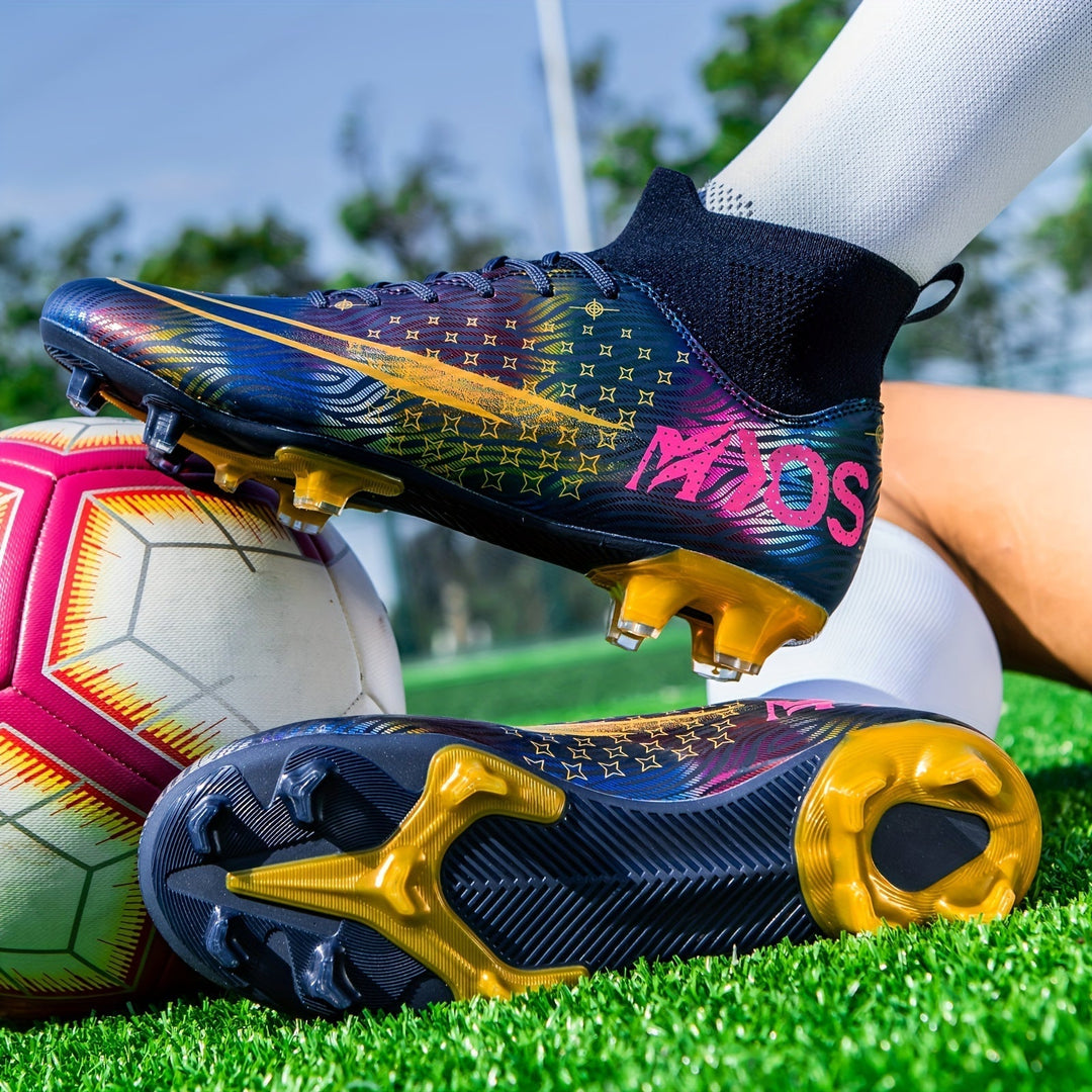 Stilvolle Unisex Stollenschuhe, modernes Design für den Fußballplatz.