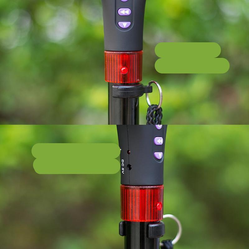 Verstellbare Aluminium Nordic-Walking-Stöcke mit LED-Beleuchtung, perfekt für Trekking & Outdoor-Sport.