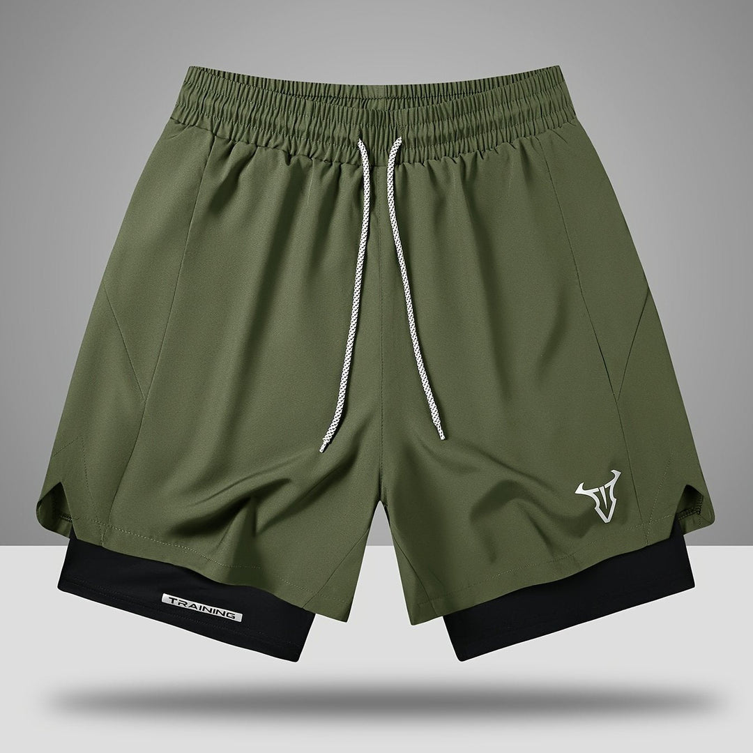 Detail: Atmungsaktives Material der Herren Trainingsshorts. Hoher Komfort bei Fitness, Laufen & Workout.