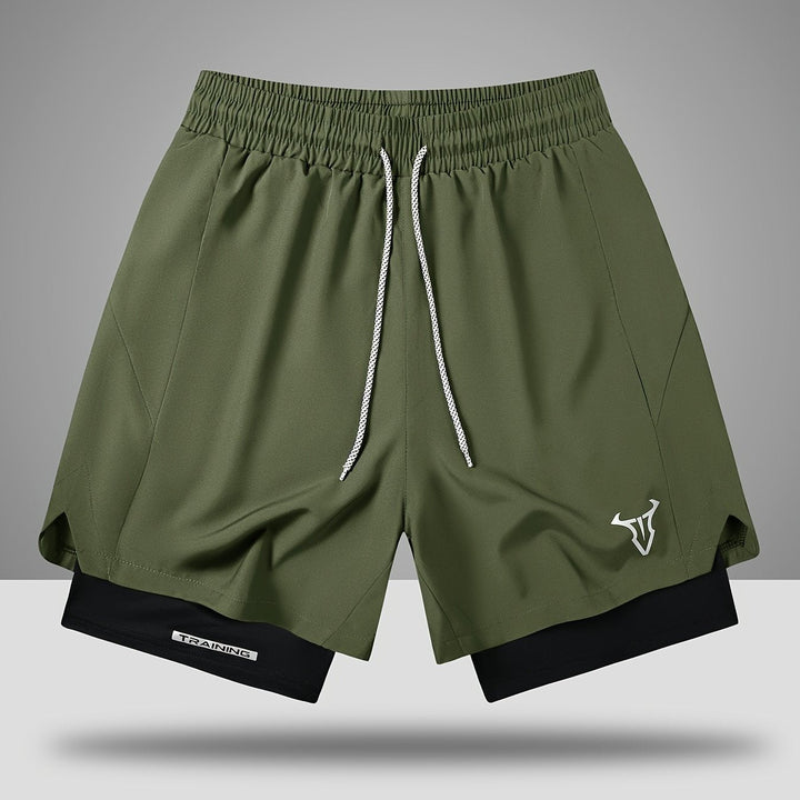 Detail: Atmungsaktives Material der Herren Trainingsshorts. Hoher Komfort bei Fitness, Laufen & Workout.